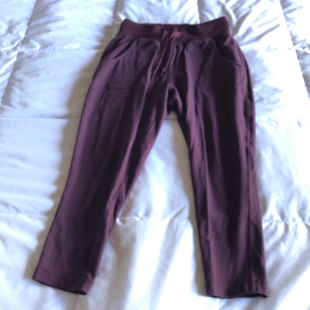lululemon athletica Plum Drawstring Track Pants